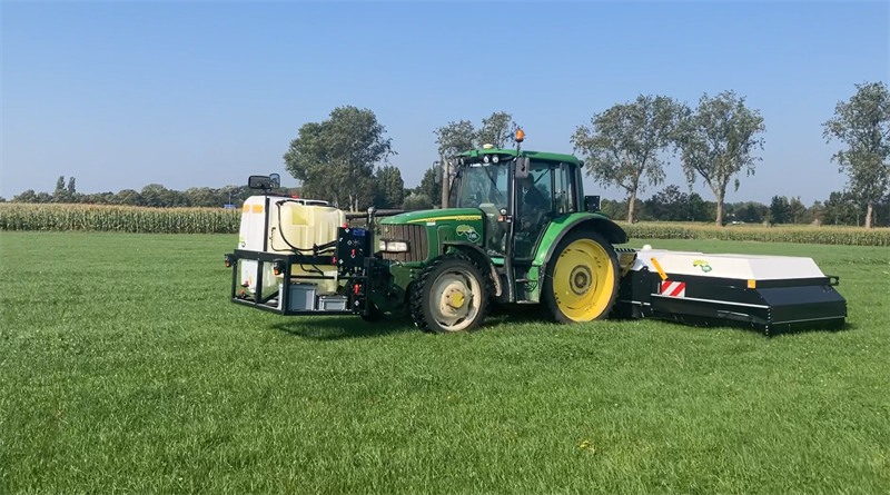 Werktuigvereniging CVEL gaat aan de slag met de EcoRobotix ARA sportsprayer in grasland